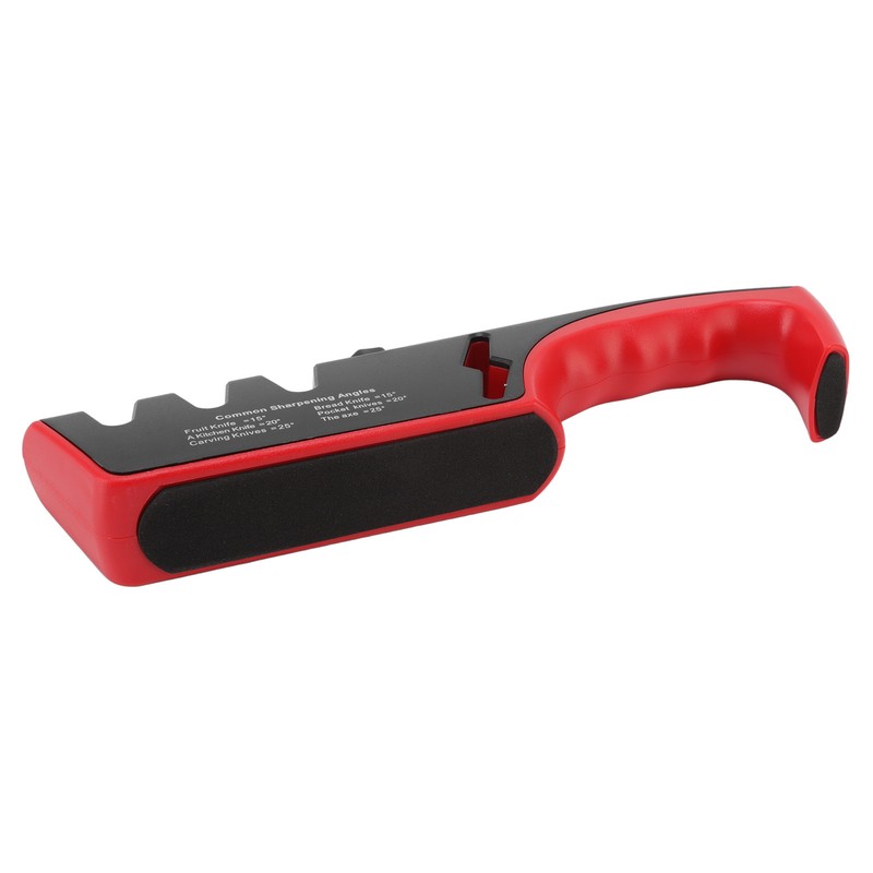 Knife Sharpener Diamond Black Ergonomic Multifunctional Adjustable 3 Stages Kitchen