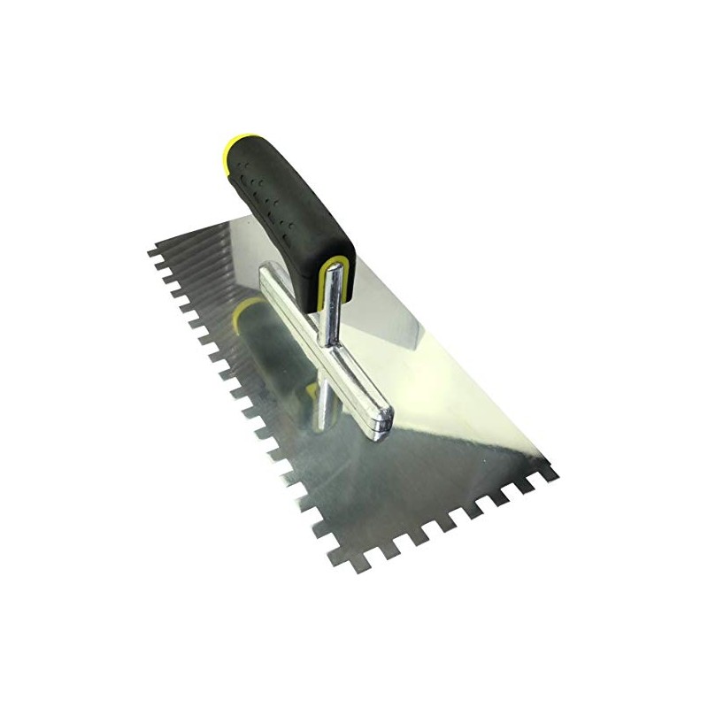 AERZETIX - C45920 - Smooth/8x8mm Toothed Trowel - Smoothing with