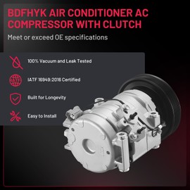 BDFHYK Air Conditioning A/C Compressor CO 10736C compatible with 2003-2006 Acura MDX, 2004-2008 Acura TL, 2003-2007 Accord, 2005-2007 Odyssey, 05-08 Pilot, 06-08 Ridgeline