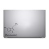 Seratonin Molecule Decal Notebook Car Laptop 5.5" (Black)
