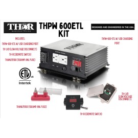 THOR MSR$276 US QUALITY THOR 600 Watt Pure Sine Inverter $185 FREE UPGRADES UL Listed