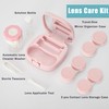 Contact Lens Travel Kit with Cleaner Washer, Portable Contact Box