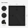 Picrit 8x10 Solid Wood Frame Set of 2, Black Wood