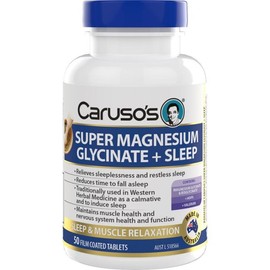 Caruso's Buy Carusos Super Magnesium Glycinate Plus Sleep Tablets 50 Online