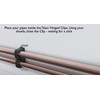 ROHANS Single 15mm HINGED Pipe Clips TS15 for PIPEWORK Black,