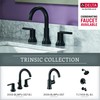 Delta Faucet 75925-BL Trinsic Double Towel Bar, Matte Black