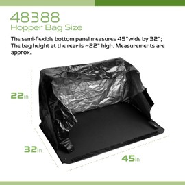 48388 Lawn Sweeper Hopper Bag Compatible with Agri Fab 45-0320 45-03201-062 45-03201-062 42" Tow Lawn Sweeper