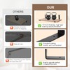 Storystore Shelf Brackets, Heavy Duty Hook Brackets for Shelves, Black