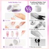 MIZHSE Solid Builder Gel for Nails, 60g Large Capacity Clear