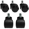 Swivel Stem Castor Wheel Twin Castor Wheel 50mm Office Chair