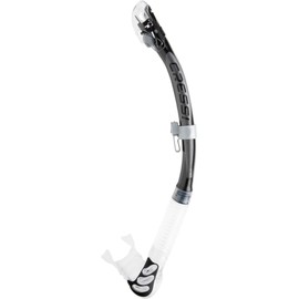 Cressi Alpha Ultra Dry Snorkel, Black/Silver