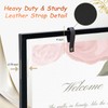 WEIDLUDOR Elegant Wedding Sign Stand & Holder，Black Heavy Duty Metal