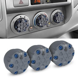 2nd Gen Tacoma Accessories AC Knob Upgrade - 2005,2006,2007,2008,2009,2010,2011,2012,2013,2014,2015 Tacoma Climate Control Dial Mods Set - 2nd Gen Tacoma Mods - for Toyota Interior Replacement Kit