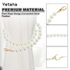 Yetaha Pearl Curtain Tie Backs, 2Pcs Elegant Pearl Tiebacks, Romantic
