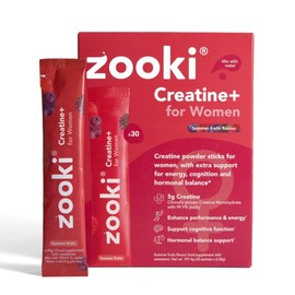 Zooki Creatine+ for Women 5g Monohydrate, Summer Fruits, 30 Servings