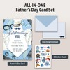 Decorably Glittery 5x7in Individual Happy Fathers Day Card from Daughter