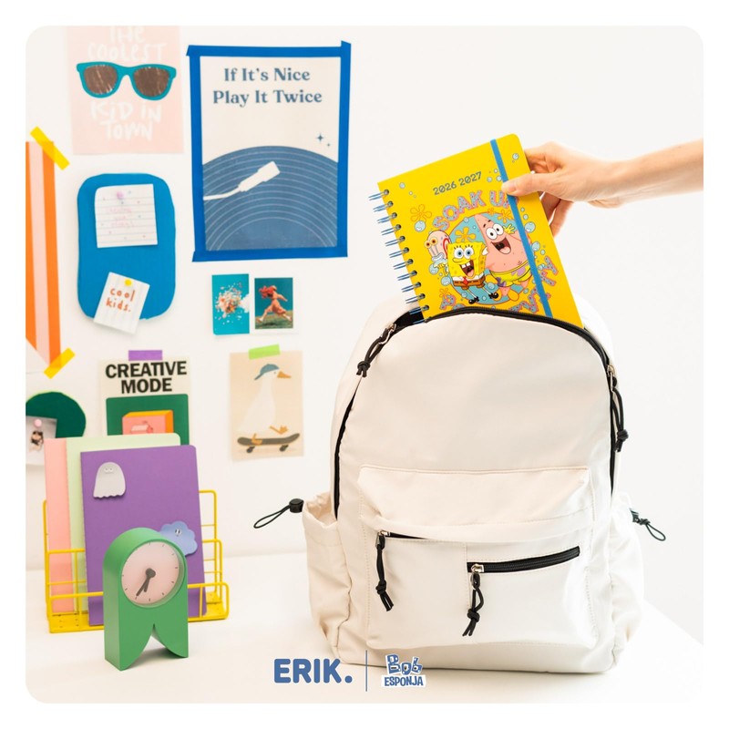 Grupo Erik Sponge Bob Diario Scuola 2026 2027 - Agenda