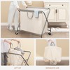 STORAGE MANIAC 160L Laundry Hamper with Wheels, Rolling Laundry Basket,
