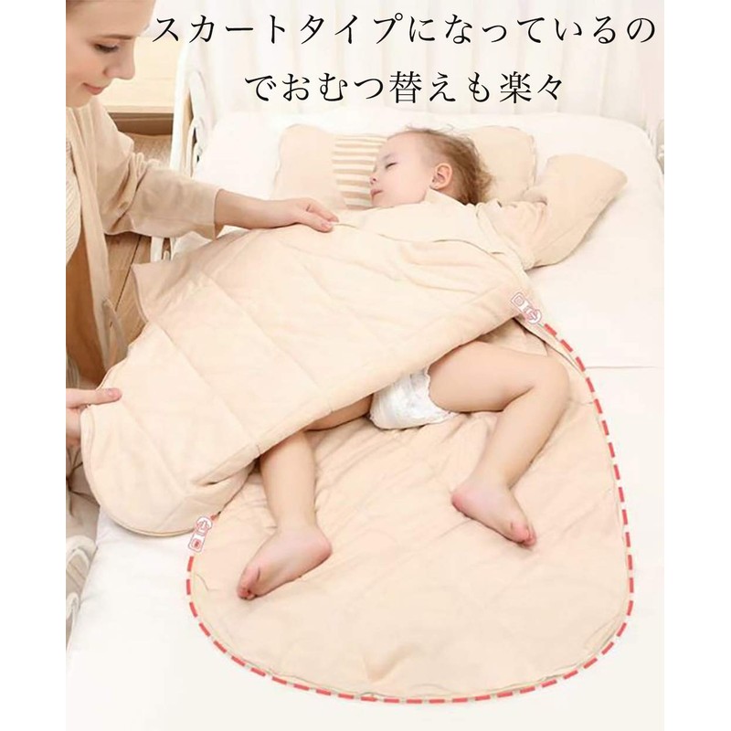 100% Organic Cotton Soft Baby Sleeper, Prevents Night Chills, Spring/Autumn/Winter,