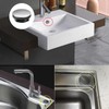 2 Pack Kitchen Tap Hole Cover Stainless Steel Sink Tap