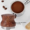 Coffee Distributor Stainless Steel Rosewood Coffee Tamper Leveler for Coffee