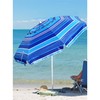 AMMSUN 6.5 Foot Heavy Duty HIGH Wind Beach Umbrella with