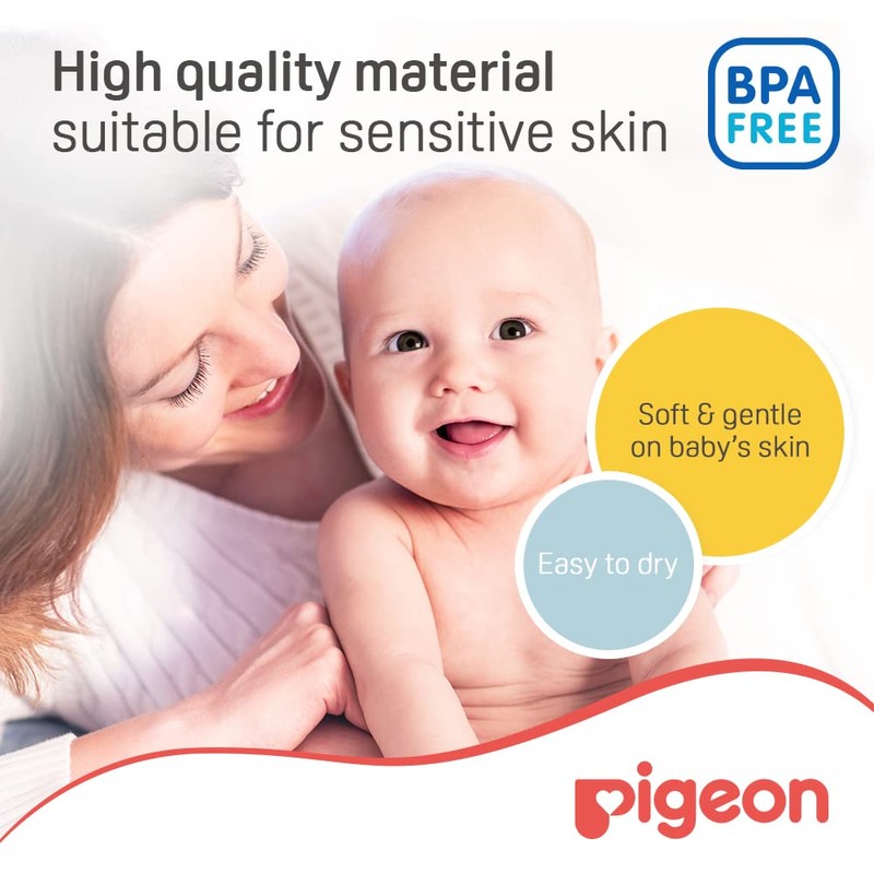 Pigeon Baby Powder Case with Puff, Pink