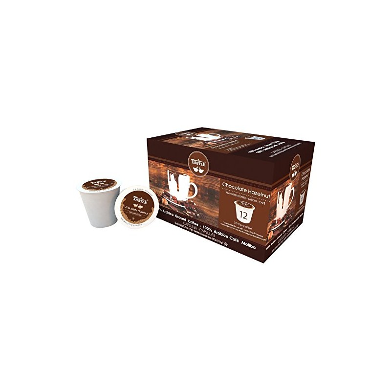 Cafe Tastlé Chocolate Hazelnut Single Serve Coffee, 12 Count