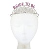 Lux Accessories Wedding Event Luxury Hair Headpiece SilverBride To Be