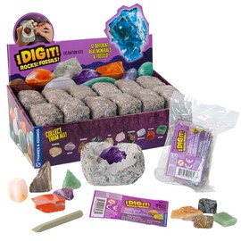 Thames & Kosmos I Dig It! Rocks & Fossils - 24 Mini Excavation Kit Gift Set | Birthday Party Favors