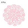 sourcing map Fabric Coasters, 8pcs 4" - Cotton Woven Crochet
