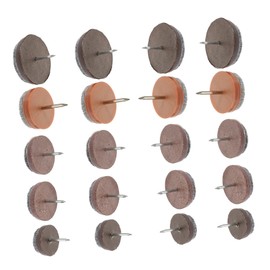 LIFKOME 50Pcs Slip Furniture Foot Pads Brown Chair Protectors for Hardwood Floors Durable and Quiet Slider Pads for Home Furniture
