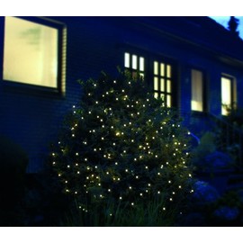 Weihnachtsbeleuchtung LED Lichternetz 3,2x1,5m 160 LED weiß außen