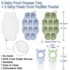 KingKam Baby Breastmilk Popsicle Molds & Baby Fruit Feeder (2