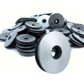 DOJA Barcelona EPDM sealing washers, P25, galvanised steel, pack of 100, washers for screws, neoprene sealing washers, wide range of applications: electrical appliances, industrial machinery,