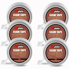 Peel and Stick Seam Tape, Repair Leaks and Restores Roof Seams and Tears, Used for Bonding Metal, Wood, EPDM, Fiberglass, and Tiles, Efficient to Use, 2 Inch x 50 Feet Roll（6 Piece）
