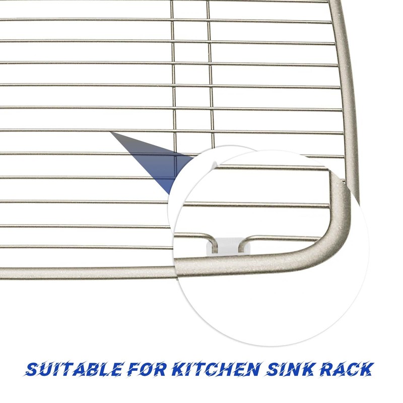 Waziaqoc 20Pcs Sink Rack Feet with 20Pcs Bumpers, Kitchen Sink
