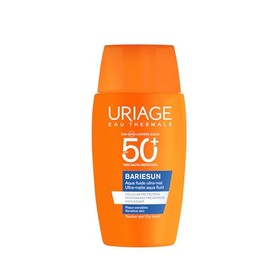 Uriage Bariesun Protector Solar Aqua Fluido Ultra Matte SPF50+ 50ml Textura Ligera, Toque Seco, Resistente al agua, Piel Mixta a Grasa y Sensible