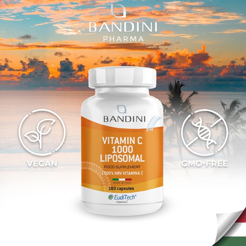 Bandini® Liposomal Vitamin C 1000mg | 180 Capsules | High