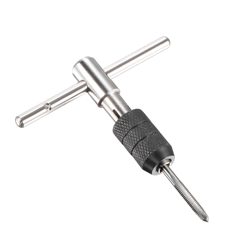 sourcing map Adjustable T-Handle Tap Wrench Set, M3 M4 M5
