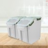 Mairuker 2 Pack Large Flour Storage Container 50 lb Airtight