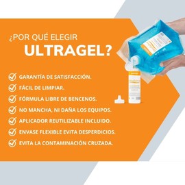 Bordson® UltraGel® Plus - Gel Conductor para Ultrasonido Azul Tripack de 250ml c/u - Diagnóstico y Rehabilitación, Radiologia, Ginecologia