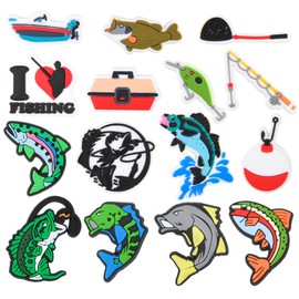 Kids Boys Girls Sports Shoe Charms Men Women Fishing Shoes Decorations for Birthday Gifts
