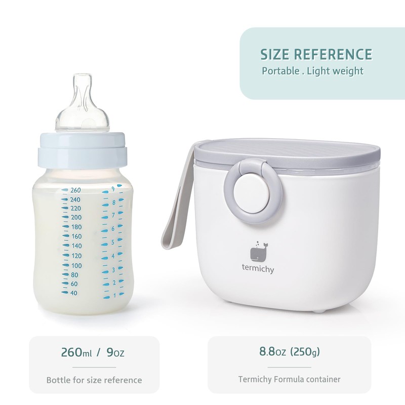 Termichy Baby Formula Dispenser, Portable Formula Dispenser Container with Scoop