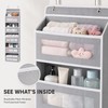 5-Shelf Over Door Hanging Storage Organizer with Large Capacity Pockets,