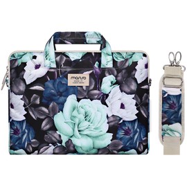 MOSISO Laptop Shoulder Bag Compatible with MacBook Air/Pro,13-13.3 inch Notebook,Compatible with MacBook Pro 14 inch 2023-2021 A2779 M2 A2442 M1, Succulent Carrying Briefcase Sleeve Case with Belt