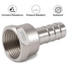 1 Inch Stainless Steel Hose Nozzle, Pack of 2 Stainless