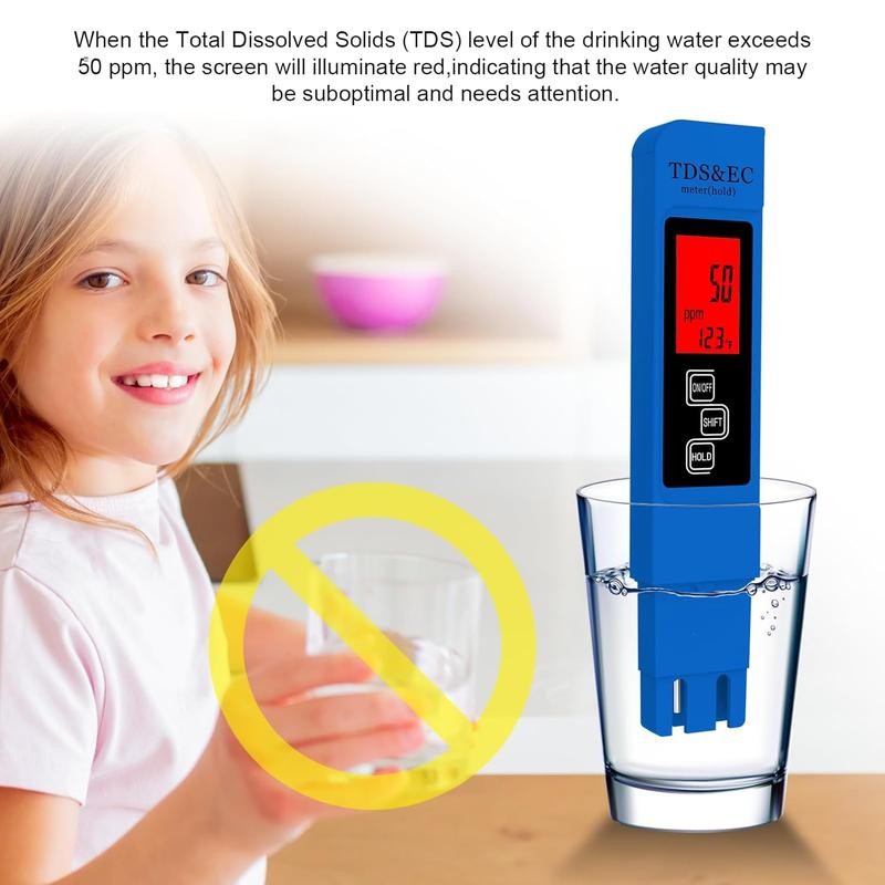 Accurate So Far 4-in-1 Instant Read TDS Meter - Measures