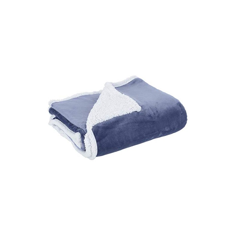 Hodge and Hodge Flannel Blanket Throw With Sherpa Fleece Lining