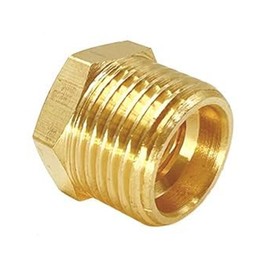 FloFlex Brass Reducing Bushing, 3/4" Male X 1/4" Female NPT, (2 Pack)